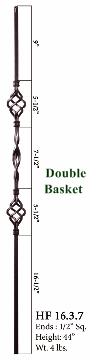 HF16.3.7 Double Basket, Single Ribbon