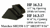 HF16.3.21_22 Wing or Side Mounted Flat Shoe for 1/2" Balusters