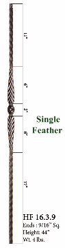 HF16.3.2_17 Pitch Shoe for 1/2" or 9/16" balusters