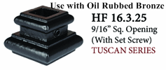 HF16.3.1_19 Flat shoe for 1/2" Balusters